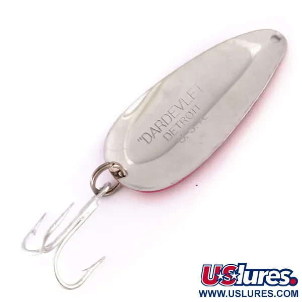 Dardevle Dardevlet Cuillère, Rouge / Blanc / Nickel, 21g, Detroit, #10009