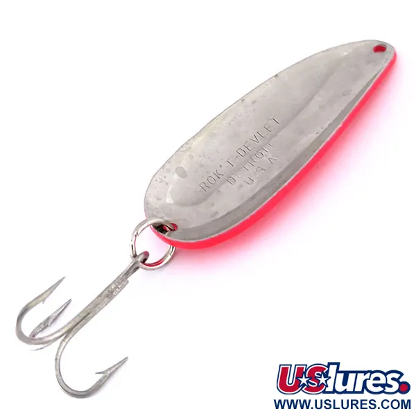 Eppinger Dardevle Rok't Devlet UV Cuillère, Rouge/Noir/Nickel, 35g, #10062