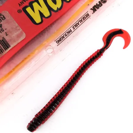 Zoom Super Salt Plus Leurre Souple, Red / Black, 18 pcs, #10068