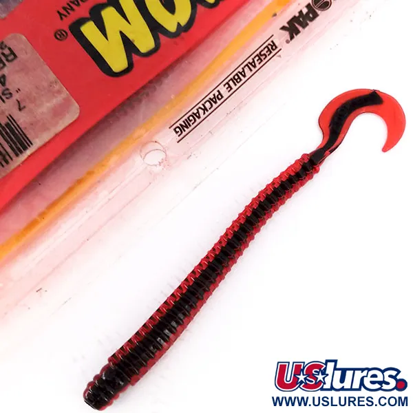 Zoom Super Salt Plus Leurre Souple, Red / Black, 18 pcs, #10068