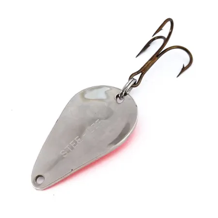 Acme Stee-Lee UV Cuiller, Nickel / Orange, 14g, UV Glow, #10371