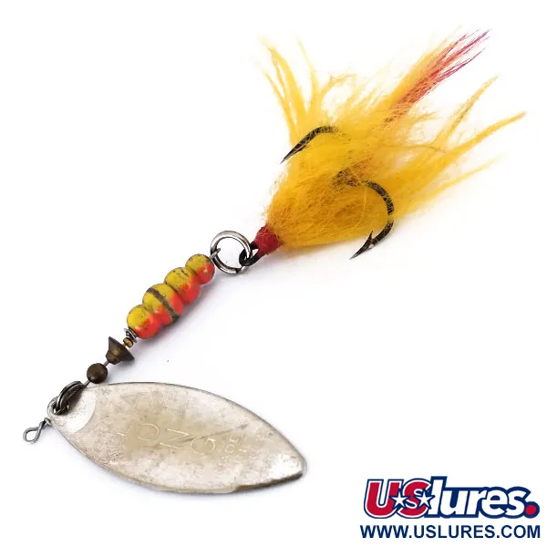 Mepps Aglia Long 4 Dressed Cuiller, Argent, 17g, Feuille Saule, #10073