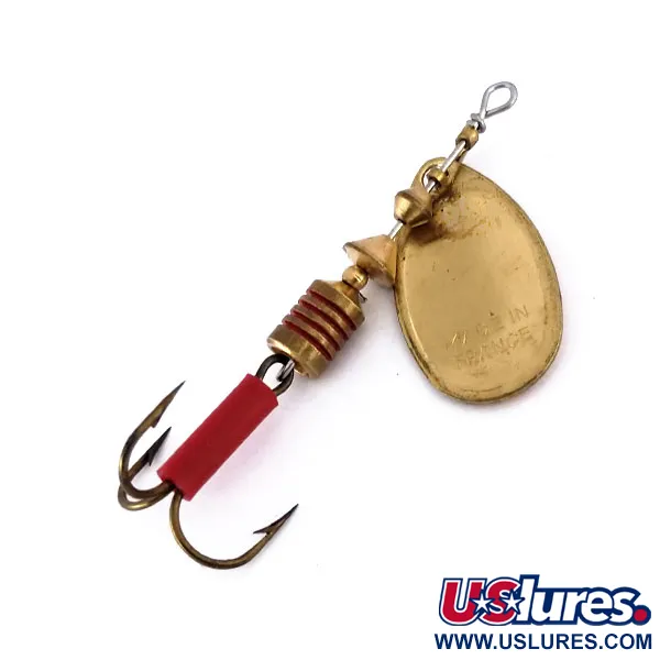 Mepps Aglia 2 Cuiller Tournante, Rouge/Blanc/Laiton, 4,5g, #10075