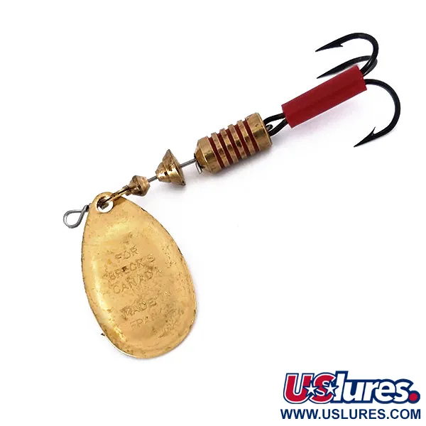 Mepps Aglia 3 Cuiller, Or, 7g, Gaine rouge, #10079