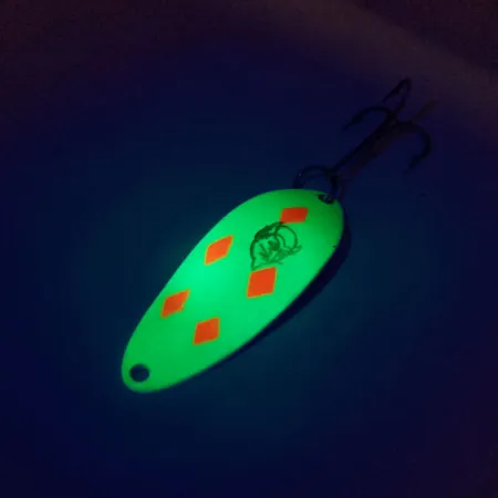 Eppinger Dardevle Devle Dog 5300 UV Cuillère, Jaune/Rouge, 10g, UV, #10084