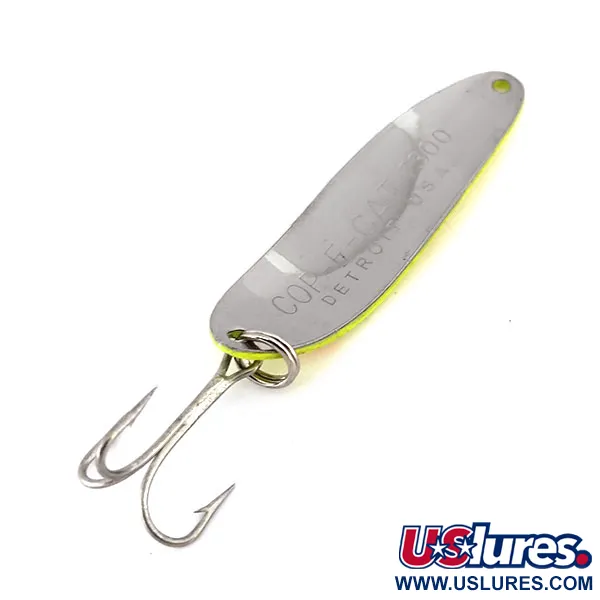 Dardevle Cop-E-Cat 7300 UV Ondulante, Jaune/Rouge/Nickel, 10g, UV, #10110