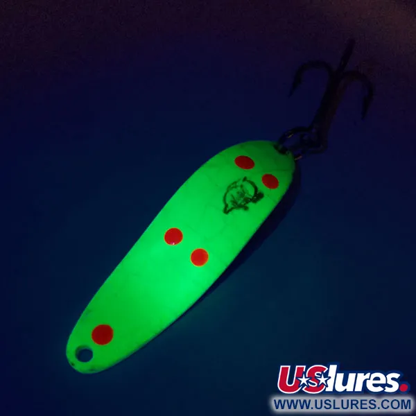 Dardevle Cop-E-Cat 7300 UV Ondulante, Jaune/Rouge/Nickel, 10g, UV, #10110