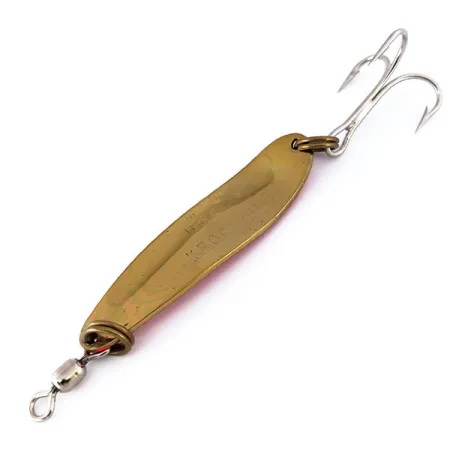 Luhr Jensen Krocodile Die #4 UV Cuillère, Laiton/Orange, 14g, #10111