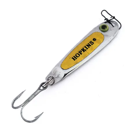 Hopkins Smoothie Cuillère Jig, Nickel / Jaune / Bleu, 11g, #10114