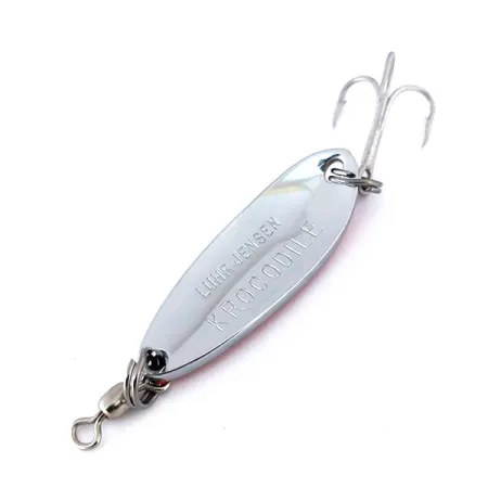 Luhr Jensen Krocodile Cuillère, Nickel/Orange, 9g, Profil Épais, #10125