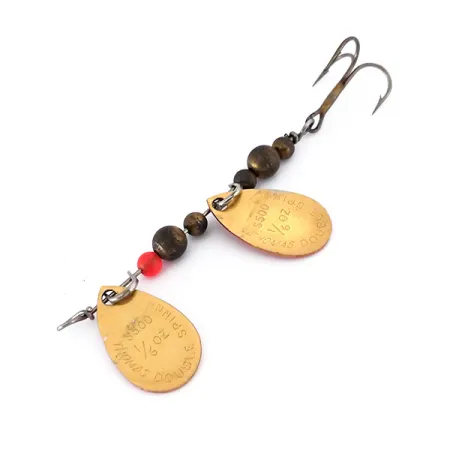 Thomas Double Spinn Cuillère tournante, Or / Rouge, 5g, USA, #10133