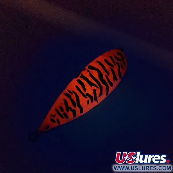 Johnson Silver Minnow UV Cuillère, Orange Black Tiger, 17g, #10161