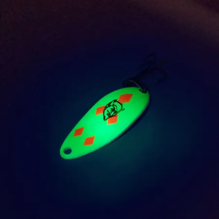 Eppinger Dardevle Devle Dog 5200 UV Cuillère, Jaune/Rouge/Nik, 7g, #10162