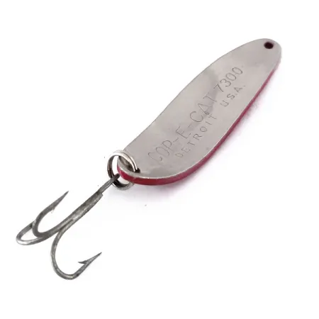 Dardevle Cop-E-Cat 7400 Cuillère, Rouge/Blanc/Nickel, 14g, #10167