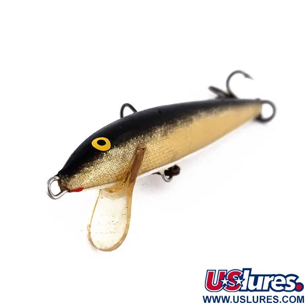 Rapala Original Floater F9 Poisson-Nageur, G (Gold), 4g, Balsa, #10171