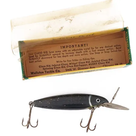 Wallsten Tackle Cisco Kid Leurre, Noir, 14g, Bavette réglable, #10173