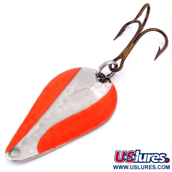 Acme Stee-Lee UV Cuiller, Nickel / Orange, 14g, UV Glow, #10371