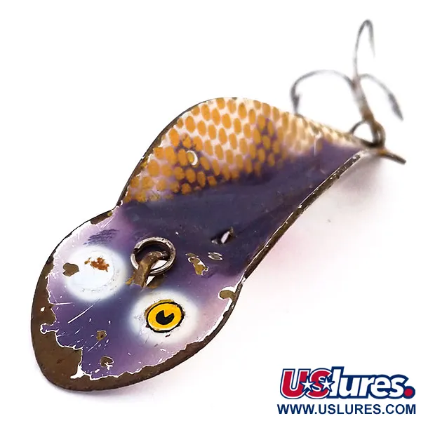 Buck Perry Spoonplug Leurres, Brun/Or/Rouge, 10g, Vintage, #10200