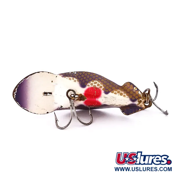 Buck Perry Spoonplug Leurres, Brun/Or/Rouge, 10g, Vintage, #10200