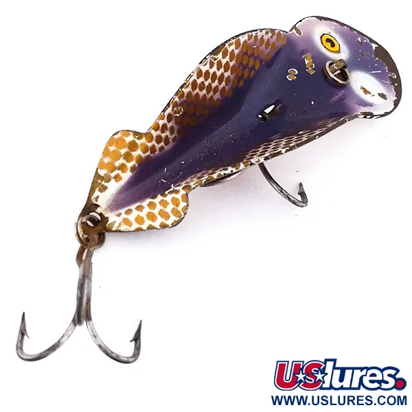 Buck Perry Spoonplug Leurres, Brun/Or/Rouge, 10g, Vintage, #10200