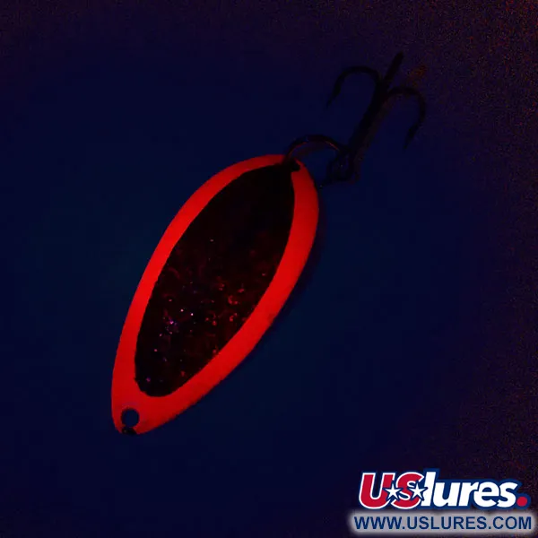 Dardevle Devle Dog 5400 Cuiller, Rouge Fluo/Nickel, 14g, Glow, #10211