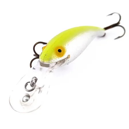 Cotton Cordell Wally Diver Poisson-Nageur, Argent/Chartreuse, 7g, #10217