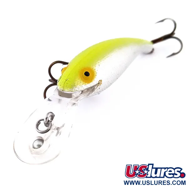 Cotton Cordell Wally Diver Poisson-Nageur, Argent/Chartreuse, 7g, #10217