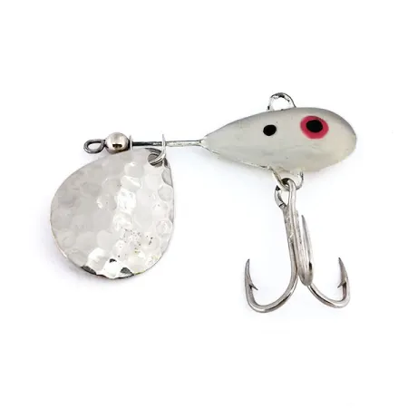 Mann's Little George Tail-Spinner, Nickel/Blanc, 14g, Plomb, #10231