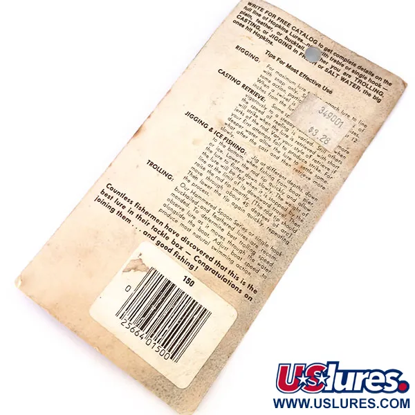 Hopkins shorty 150 Jig Lure Cuillère, Nickel martelé, 42g, #10375