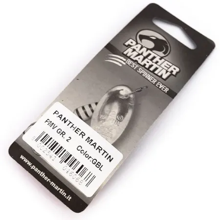 Panther Martin 2 Cuiller, Or-Noir, 2.5g, Axe-traversant, #10243