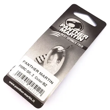 Panther Martin 2 Cuillère, Noir / Or, 2.5g, Palette In-line, #10248
