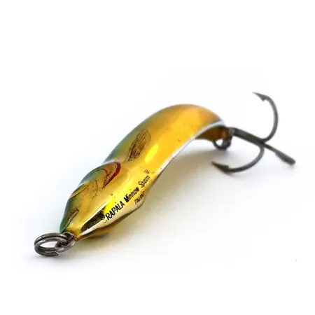 Rapala Minnow Spoon Cuillère, Or/Vert, 15g, Motif Écailles, #10269