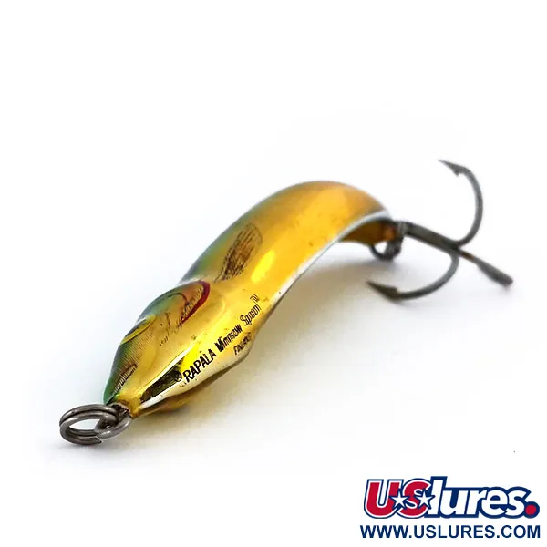 Rapala Minnow Spoon Cuillère, Or/Vert, 15g, Motif Écailles, #10269