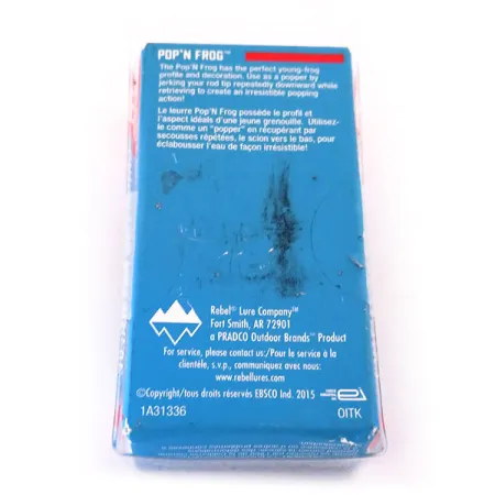 Rebel Pop'N Frog Popper, Grenouille Verte, 7g, Bouche Rouge, #10286