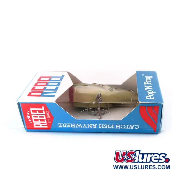 Rebel Pop'N Frog Popper, Grenouille Verte, 7g, Bouche Rouge, #10286
