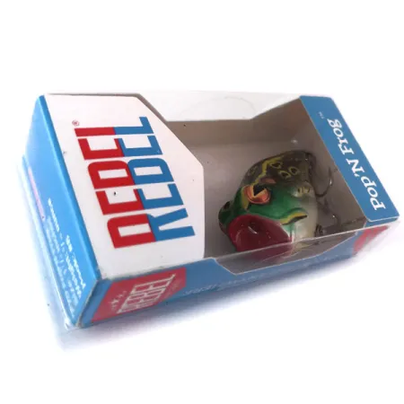 Rebel Pop'N Frog Popper, Grenouille Verte, 7g, Bouche Rouge, #10286