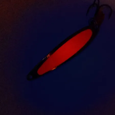 Bay de Noc Swedish Pimple 6 Cuillère, Nickel/Orange, 14g, Glow, #10291