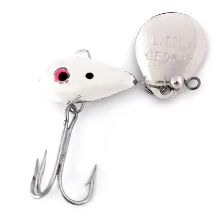 Luhr Jensen Little George Tail Spinner, Nickel/Blanc, 14g, #10292