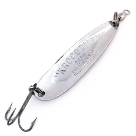 Luhr Jensen Krocodile Die #4 Cuiller, Nickel / Bleu, 19g, USA, #10296