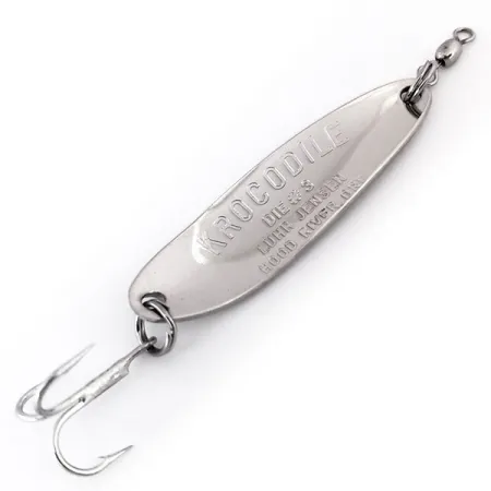 Luhr Jensen Krocodile Die #3 Cuiller, Nickel/Vert, 10g, Coulante, #10297