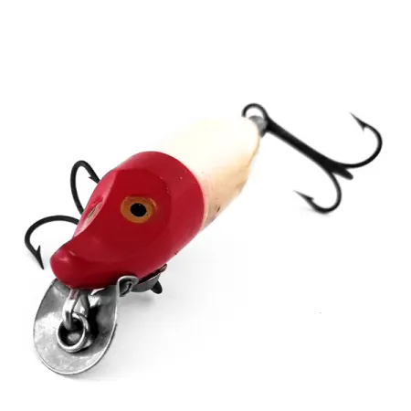 Heddon Floating River Runt Spook Poisson-Nageur, Rouge/Blanc, #10313