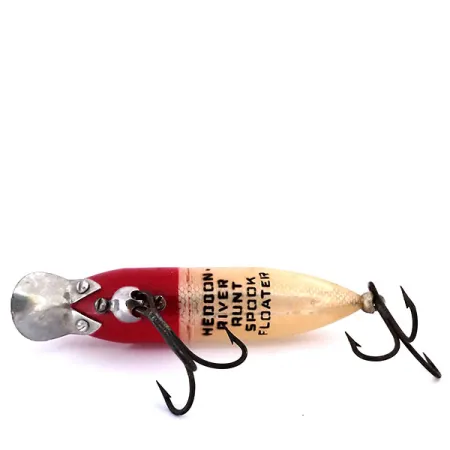 Heddon Floating River Runt Spook Poisson-Nageur, Rouge/Blanc, #10313
