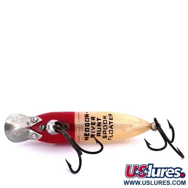 Heddon Floating River Runt Spook Poisson-Nageur, Rouge/Blanc, #10313