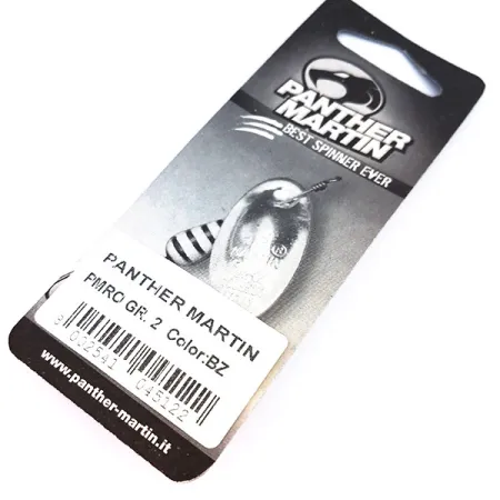 Panther Martin 2 Cuillère, Noir/Rouge/Or, 2,5g, Palette sur axe, #10327
