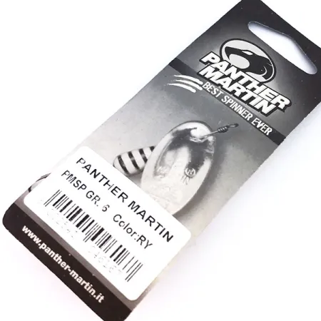 Panther Martin 6 Cuillère, Rouge / Jaune, 6g, Montage Axe, #10323