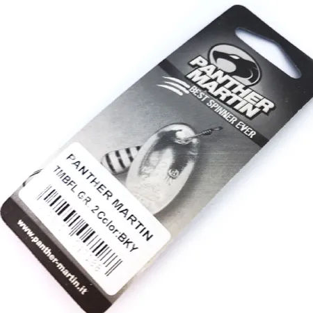 Panther Martin 2 Cuillère, Noir/Jaune, 2.5g, Palette sur axe, #10324