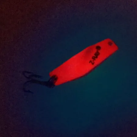 Z-RAY Lures Z-Ray Model 115 Cuillère, Rouge Fluorescent, 4g, #10333