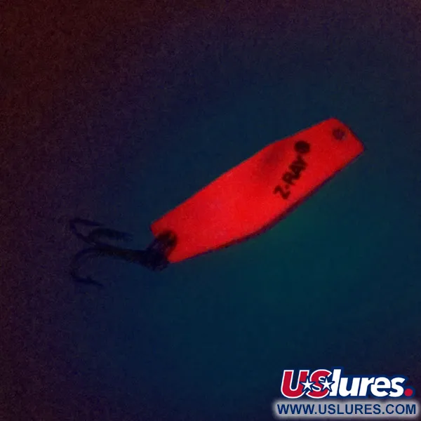 Z-RAY Lures Z-Ray Model 115 Cuillère, Rouge Fluorescent, 4g, #10333