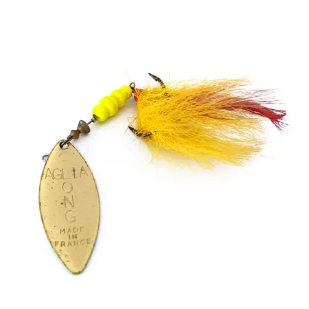 Mepps Aglia Long 4 Dressed Cuillère, Fluo, 17g, Bucktail, #10380