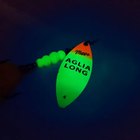 Mepps Aglia Long 4 Dressed Cuillère, Fluo, 17g, Bucktail, #10380